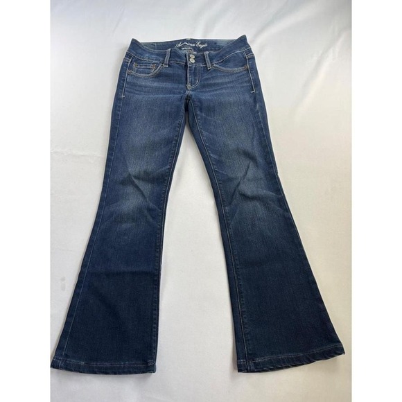 American Eagle Outfitters Denim - American Eagle Y2K VTG Artist Flare Jeans Dark Wash Super‎ Stretch Low Rise SZ 4